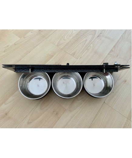 Triple 4 Inch Bowl Parrot Swing Feeder For Cage & Aviary Birds